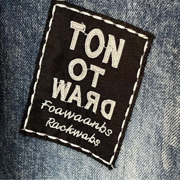 Dennim Patch’s  Long Jacket Women size Small - Picture 8 of 13